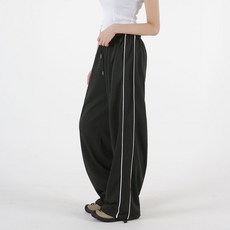 UMM 女款雙線抽繩毛圈布運動褲