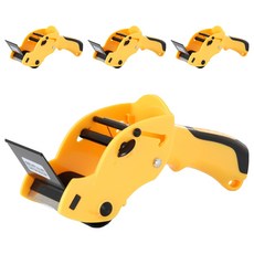 deLi 得力 手柄盒膠帶切割器 242 x 75 x 105 mm 803, 4個, 黃色