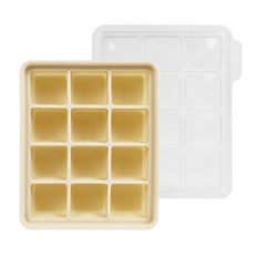 오가닉팩토리 실리콘 이유식 큐브 12구, 360ml, 바닐라, 1개