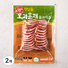 정일품 오리훈제 슬라이스, 400g, 2개