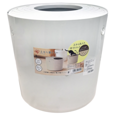 IRIS OHYAMA 愛麗思歐雅瑪 桶式貓便箱, 1個, アイボリー