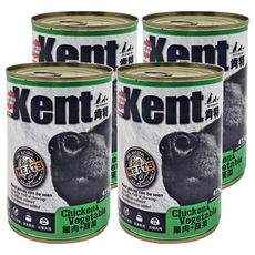 Kent 肯特 全齡犬 犬罐, 雞肉 + 蔬菜, 415g, 4罐