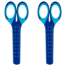 FABER-CASTELL 輝柏 好點子安全剪刀, 藍色, 2支