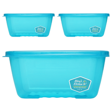 미라네주방 야채보관 밀폐 미라클통, 3개, 1.8L