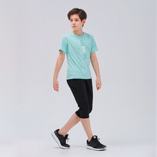 KISPO 兒童涼感透氣Hugo Basic七分運動套裝