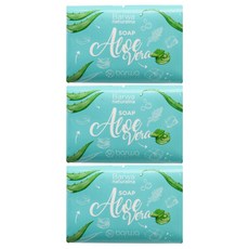 barwa COSMETICS 蘆薈保濕修護美肌皂，98%天然成分, 100g, 3個