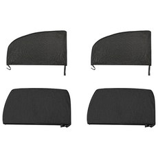 小麥購物 汽車防蚊防蟲紗窗 轎車全車 Y560 4個, 黑色