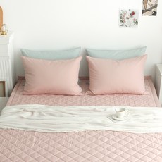 아망떼 코튼벨 방수 침대패드, 허쉬핑크