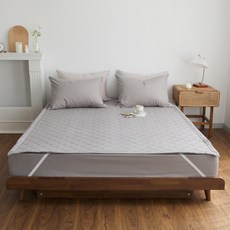 amante 棉鈴防水床墊, 深灰色