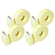 잘잘리오 아동용 안전 휴대용 테이프 디스펜서, 바나나 옐로우, 4개