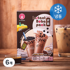 오스버블 인스턴트 보바팩 버블티 커피맛 4개입 (냉동), 260g, 6개