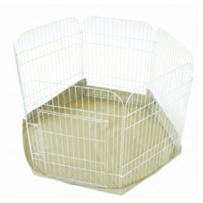 六角形遊樂園地布, 棕色, 1個