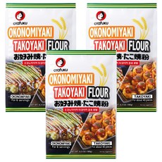 오타후쿠 오코노미야끼 타코야끼 겸용 분말, 180g, 3개