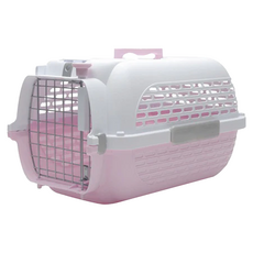 HAGEN CATIT旅行提籃 中48.3 x 32.6 x 28cm, 粉紅色 + 白色, 1個