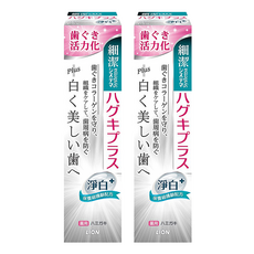 LION 獅王 Systema 細潔 適齦佳牙膏 淨白plus, 淨白護齦雙效, 95g, 2條