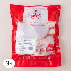 마니커 닭 통다리 장각 (냉장), 1kg, 3개