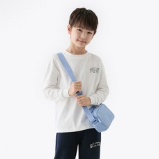 타미힐피거 아동용 바시티 그래픽 면 티셔츠 T42F6KKO140BT2