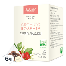 다비앙 유기농 로즈힙 차, 1.5g, 6개, 10개입