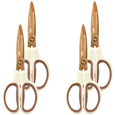 ABEL 力大牌 砧鋒事雙曲率務剪刀 防沾黏, 60082-WH, 4個