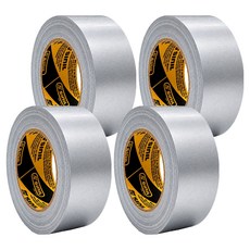 신일테이프 초강력 면테이프 48mm x 25m, 그레이, 4개