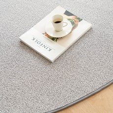 scandi&home 可水洗短絨圓形地毯