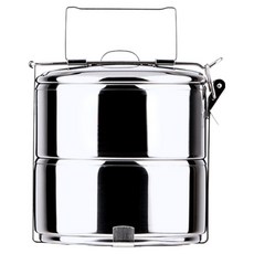 ZEBRA THAILAND 斑馬牌 304不銹鋼 多層飯盒 8102 10cm 2層 400ml, 不銹鋼 銀色, 1個