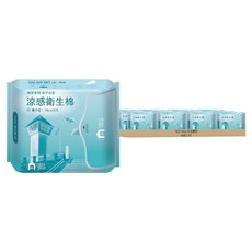 7822 Shop 生活選物 城市涼感衛生棉 量少 護翼型, 19cm, 9片, 48包