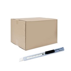 다다 베이직 커터칼, 혼합색상, 50개