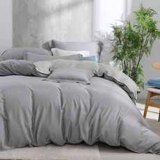 Hong Yew Bedding 鴻宇寢飾 雙人兩用被套 天絲300織 萊賽爾 馬歇爾 台灣製, 灰色