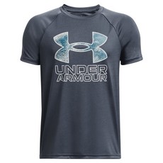 Under Armour 安德瑪 男童款Boys UA Tech Hybrid Print Fill短袖T恤 1363281-044