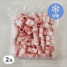 돌돌말이 대패삼겹살 바로구이 (냉동), 2개, 750g