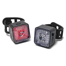 Lead Bike自行車前燈+尾燈組合TW-6, 1組, 黑色