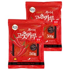 복이네먹거리 국산청양 고춧가루 아주매운맛 떡볶이소스용, 500g, 2개