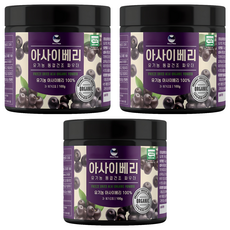 해나식품 유기농 동결건조 아사이베리 분말, 100g, 3개