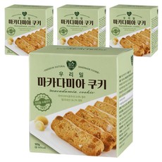 에코맘하우스 우리밀 마카다미아 쿠키, 4개, 100g