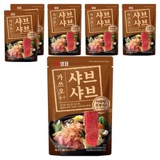 샘표 가쓰오 샤브샤브 육수 3~4인분, 200g, 6개