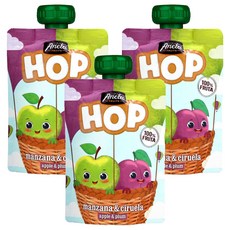 아넬라 HOP 과일 퓨레, 100g, 3개, 혼합맛(사과/생푸룬)