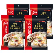 하이디라오 백탕 훠궈소스, 110g, 4개