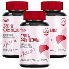 퍼니트 프리미엄 유기농 밀크씨슬 30g, 30정, 3개