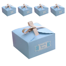 ehomebaking 蕾絲彩色盒 小, 藍色, 80個