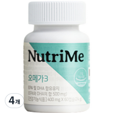 NutriMe Omega-3 24g, 60片, 4個