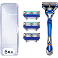 Shinshin Salon Neat Saving Simple Razor Product + Razor Blade 4p Set, 6組