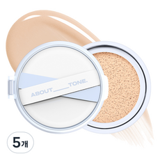 어바웃톤 워터 레이어 핏 쿠션 리필 14g, 22.5 베이지, 5개