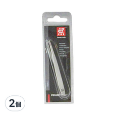 ZWILLING 雙人 不鏽鋼磨砂斜角鑷子, DEKNZ0130, 2個