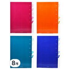 ECO Chungwoon 5層A4檔案夾, 隨機出貨, 8個