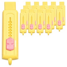 泡沫滑動橡皮擦, 黃色, 15個