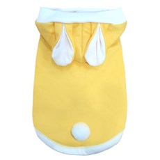 도그도그 강아지 봄토끼 후드티, 옐로우랜덤, 1개