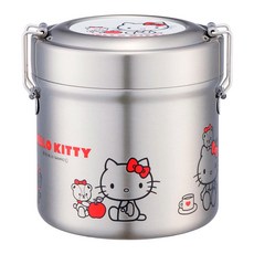 Skater 真空圓形不鏽鋼便當盒 STLB1AG 600ml, 凱蒂貓, 1個