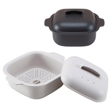 Ahtty home Deep Mode 微波爐蒸籠 1200ml x 2件組