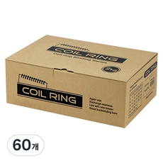 카피어랜드 3:1 스틸 코일링, 30mm, 검정, 60개